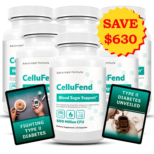 Cellufend 6 bottles — 180-day supply